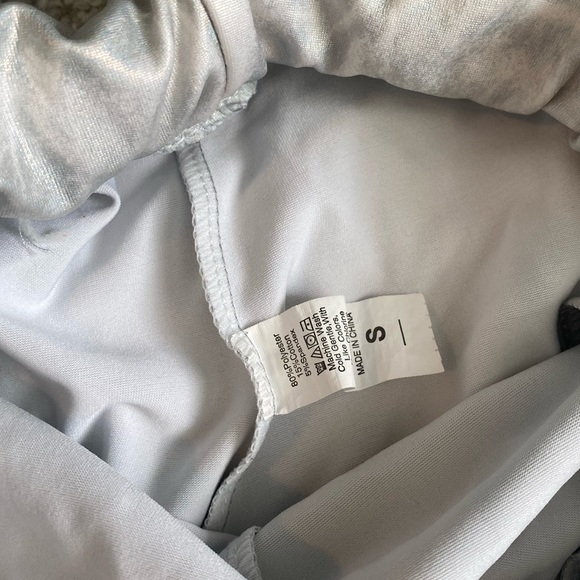 Silver Metallic Sweatpants - Picture 2 of 3